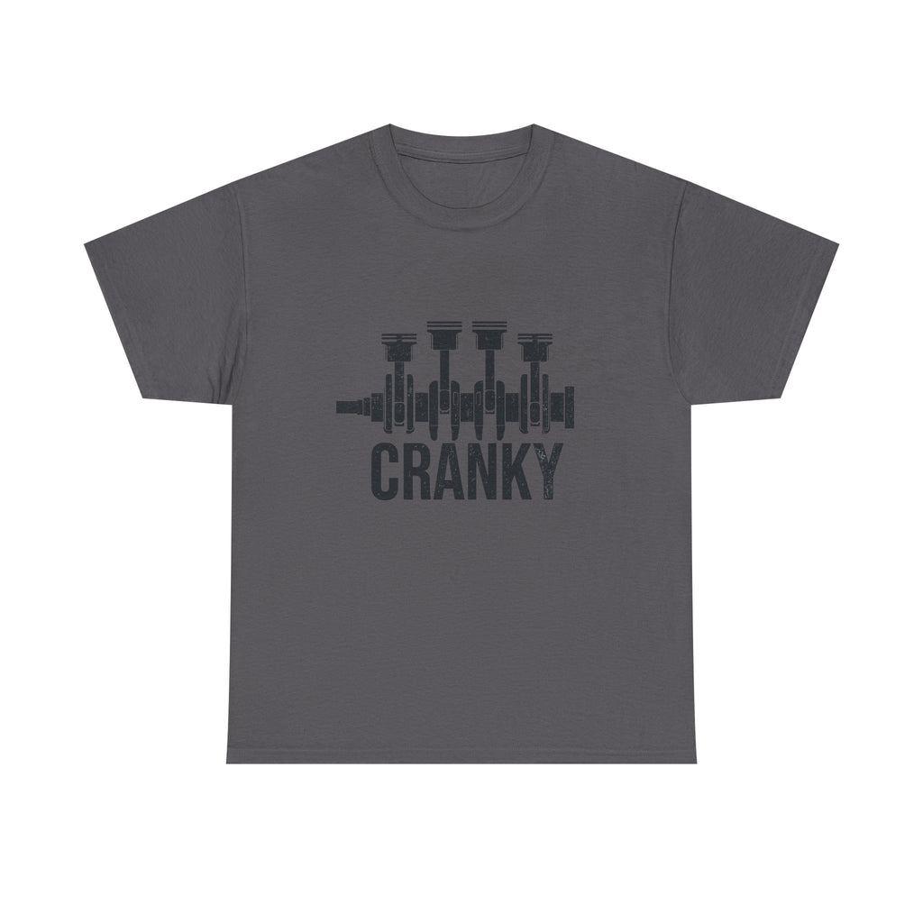 Cranky Engine Crankshaft T-Shirt — Funny Mechanic Auto Lover Tee