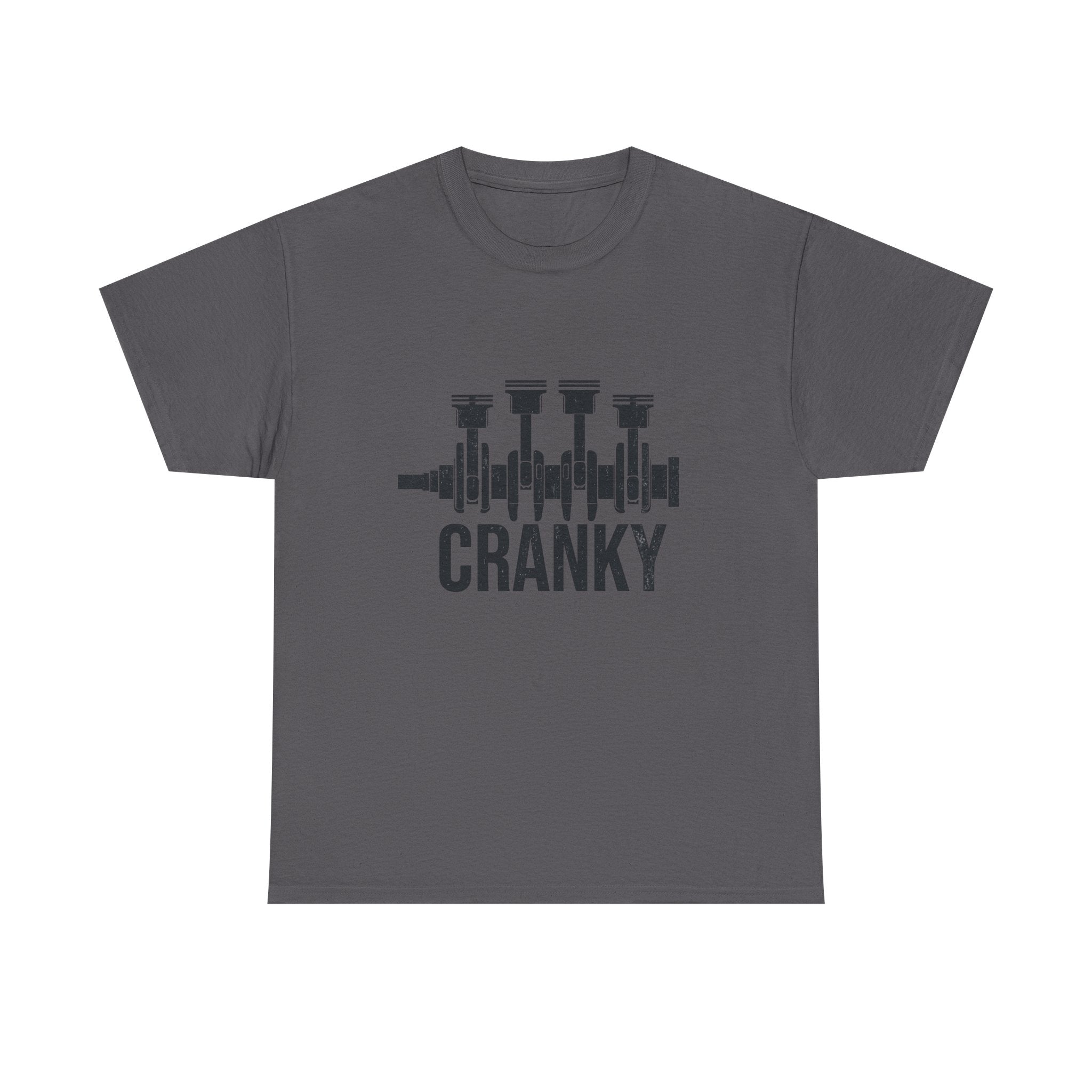 Cranky Engine Crankshaft T-Shirt — Funny Mechanic Auto Lover Tee