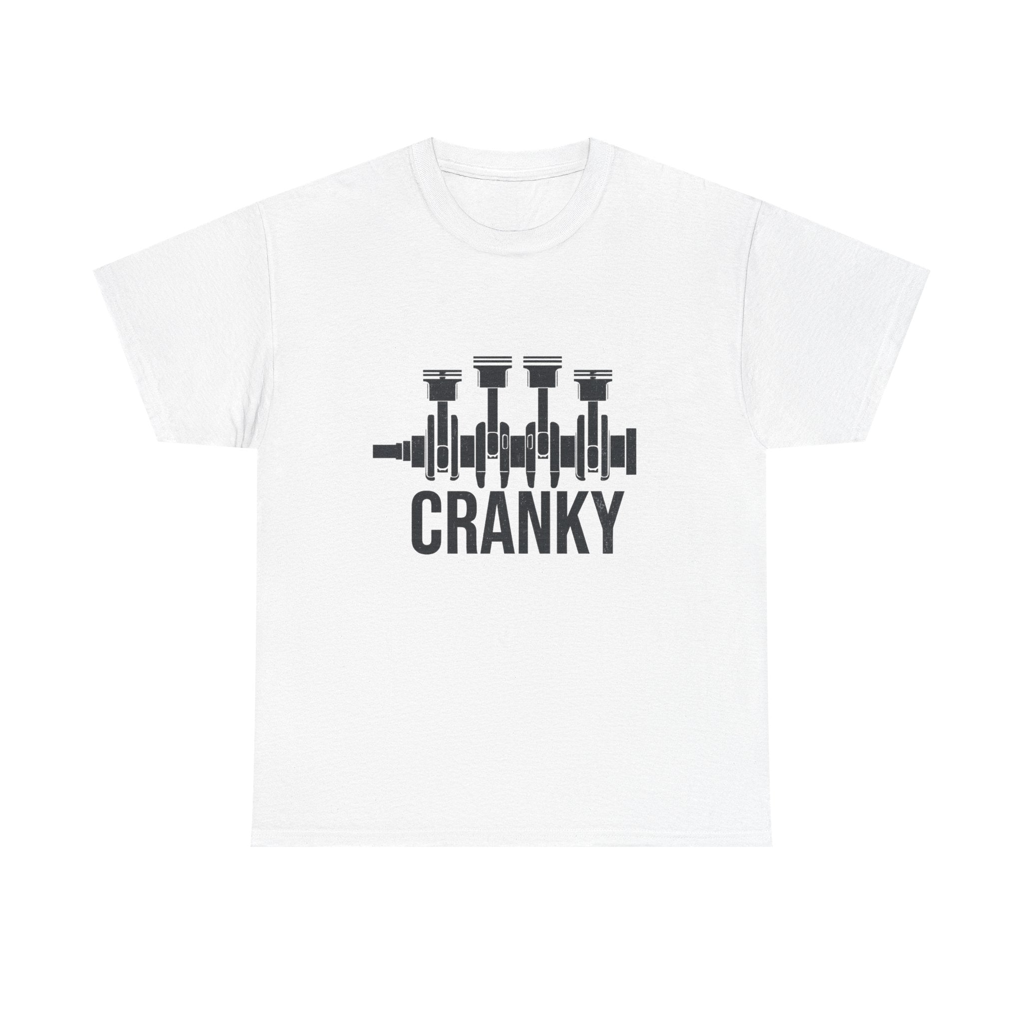 Cranky Engine Crankshaft T-Shirt — Funny Mechanic Auto Lover Tee