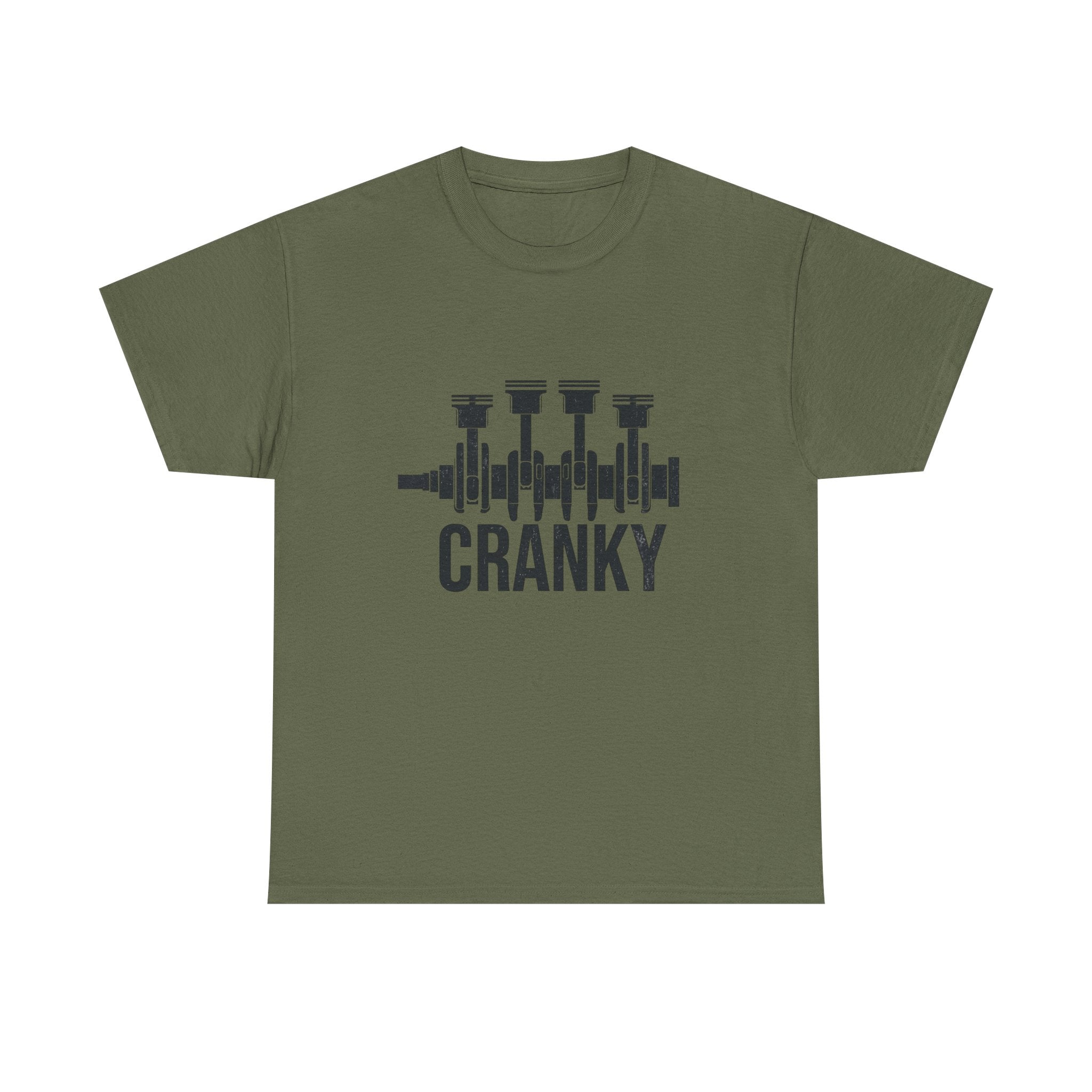 Cranky Engine Crankshaft T-Shirt — Funny Mechanic Auto Lover Tee