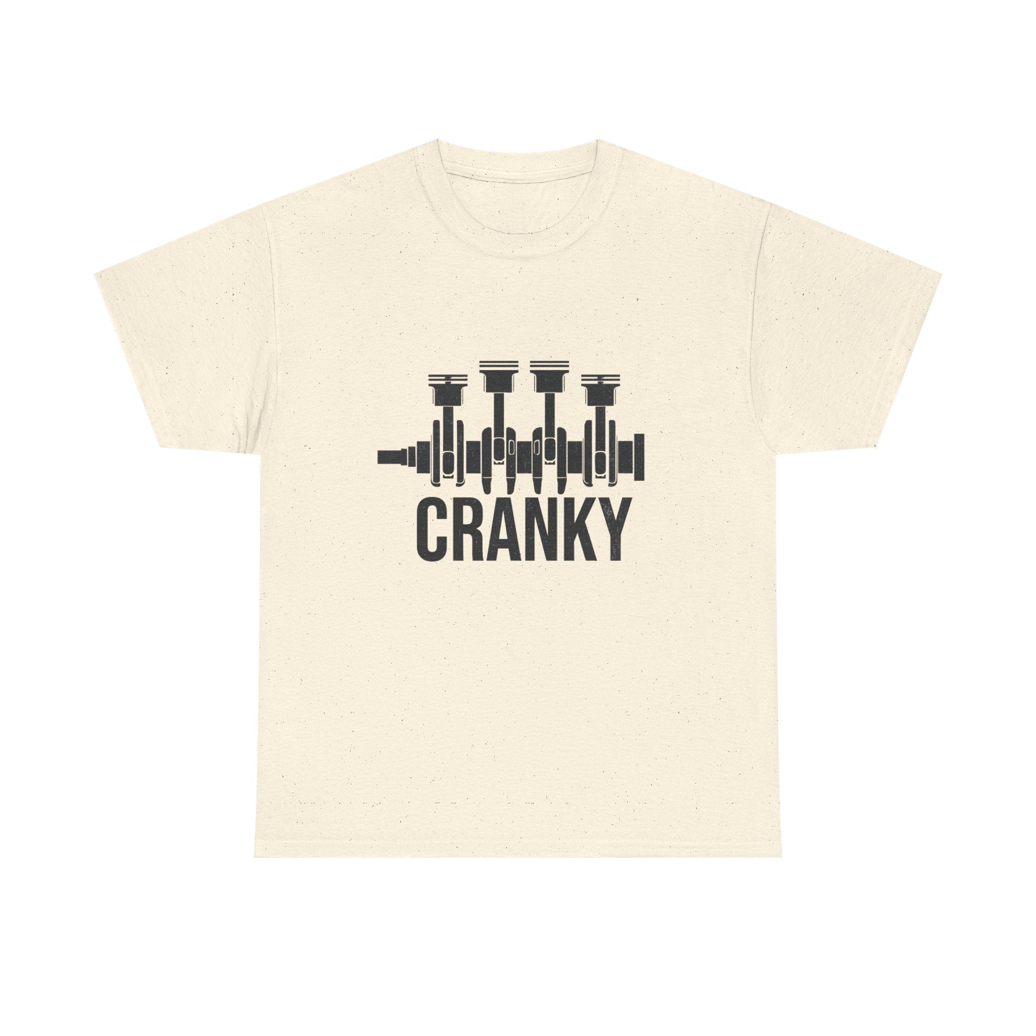 Cranky Engine Crankshaft T-Shirt — Funny Mechanic Auto Lover Tee