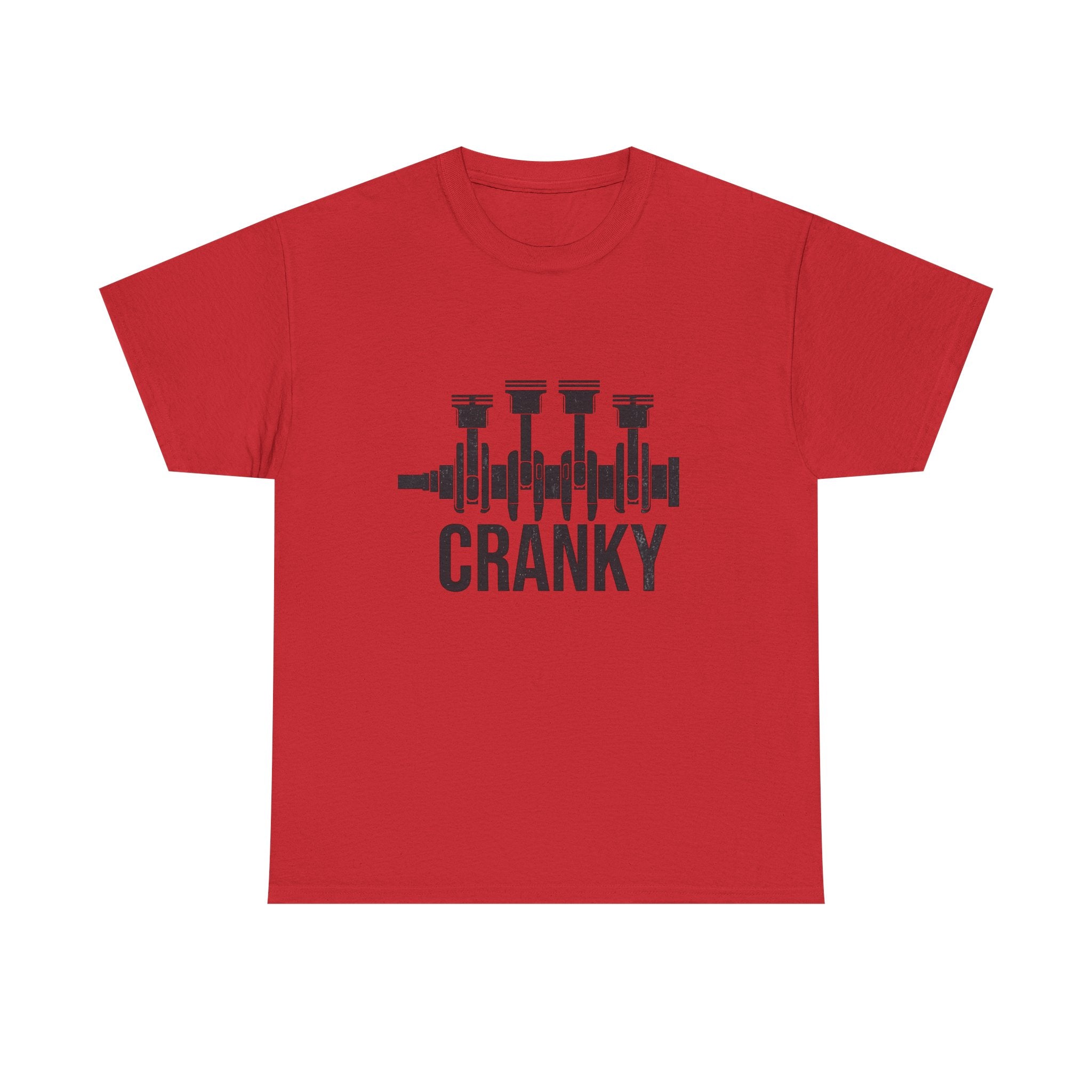 Cranky Engine Crankshaft T-Shirt — Funny Mechanic Auto Lover Tee