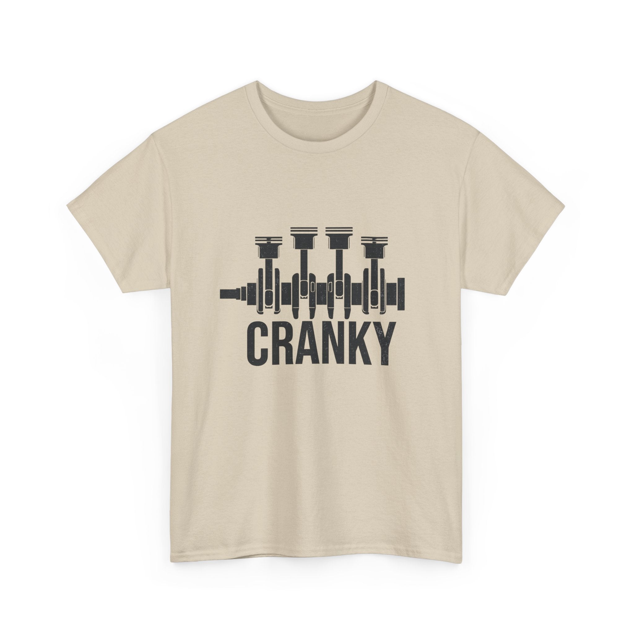 Cranky Engine Crankshaft T-Shirt — Funny Mechanic Auto Lover Tee