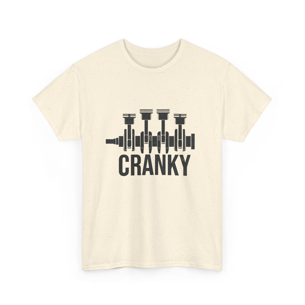 Cranky Engine Crankshaft T-Shirt — Funny Mechanic Auto Lover Tee