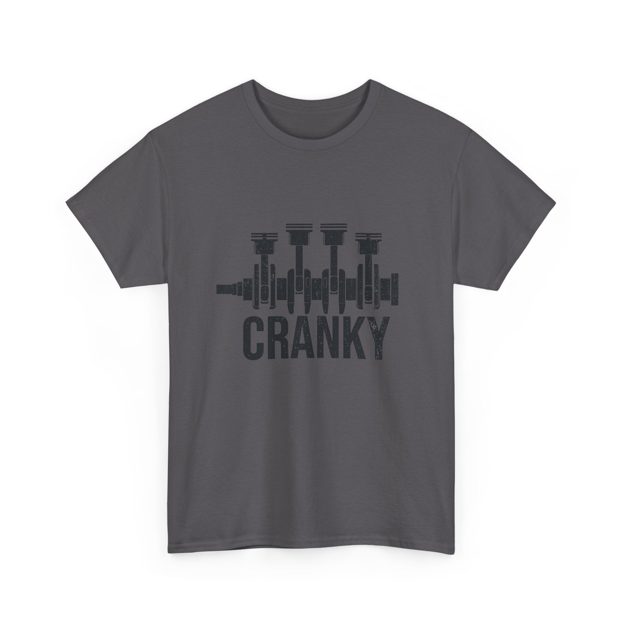 Cranky Engine Crankshaft T-Shirt — Funny Mechanic Auto Lover Tee
