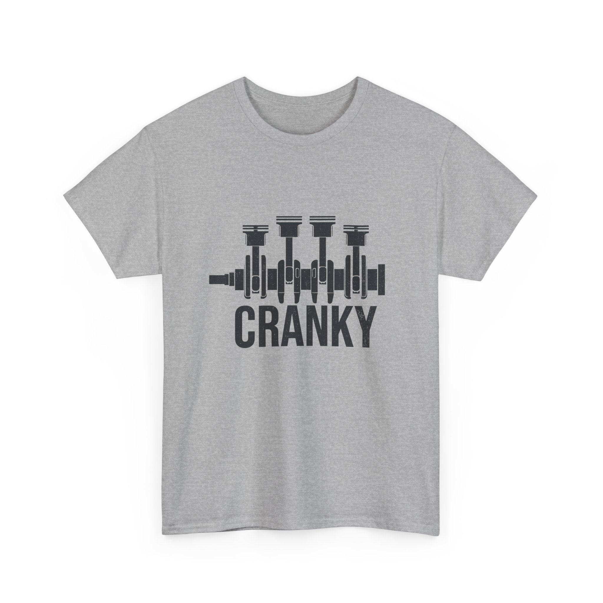 Cranky Engine Crankshaft T-Shirt — Funny Mechanic Auto Lover Tee