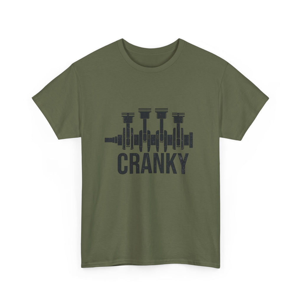 Cranky Engine Crankshaft T-Shirt — Funny Mechanic Auto Lover Tee