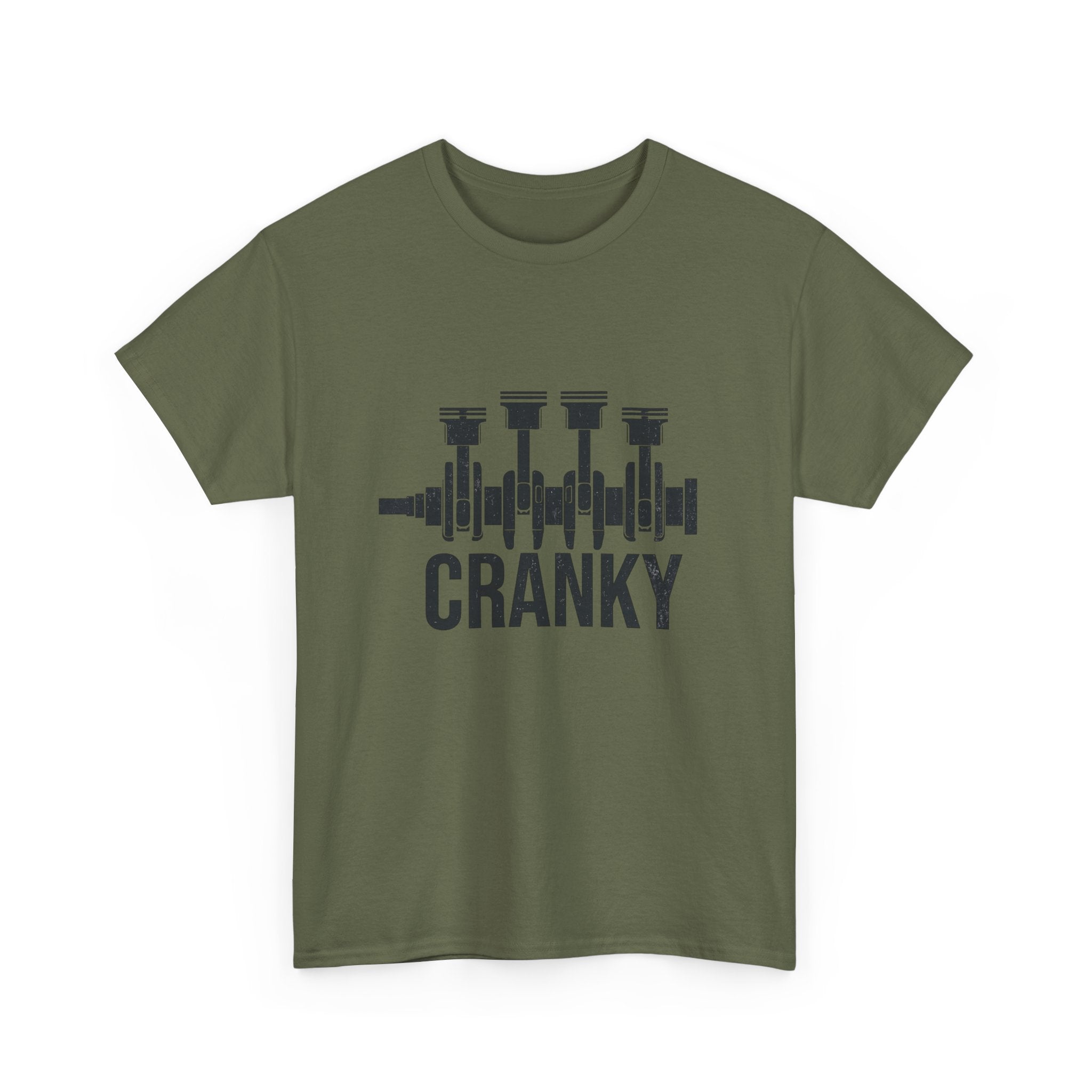 Cranky Engine Crankshaft T-Shirt — Funny Mechanic Auto Lover Tee