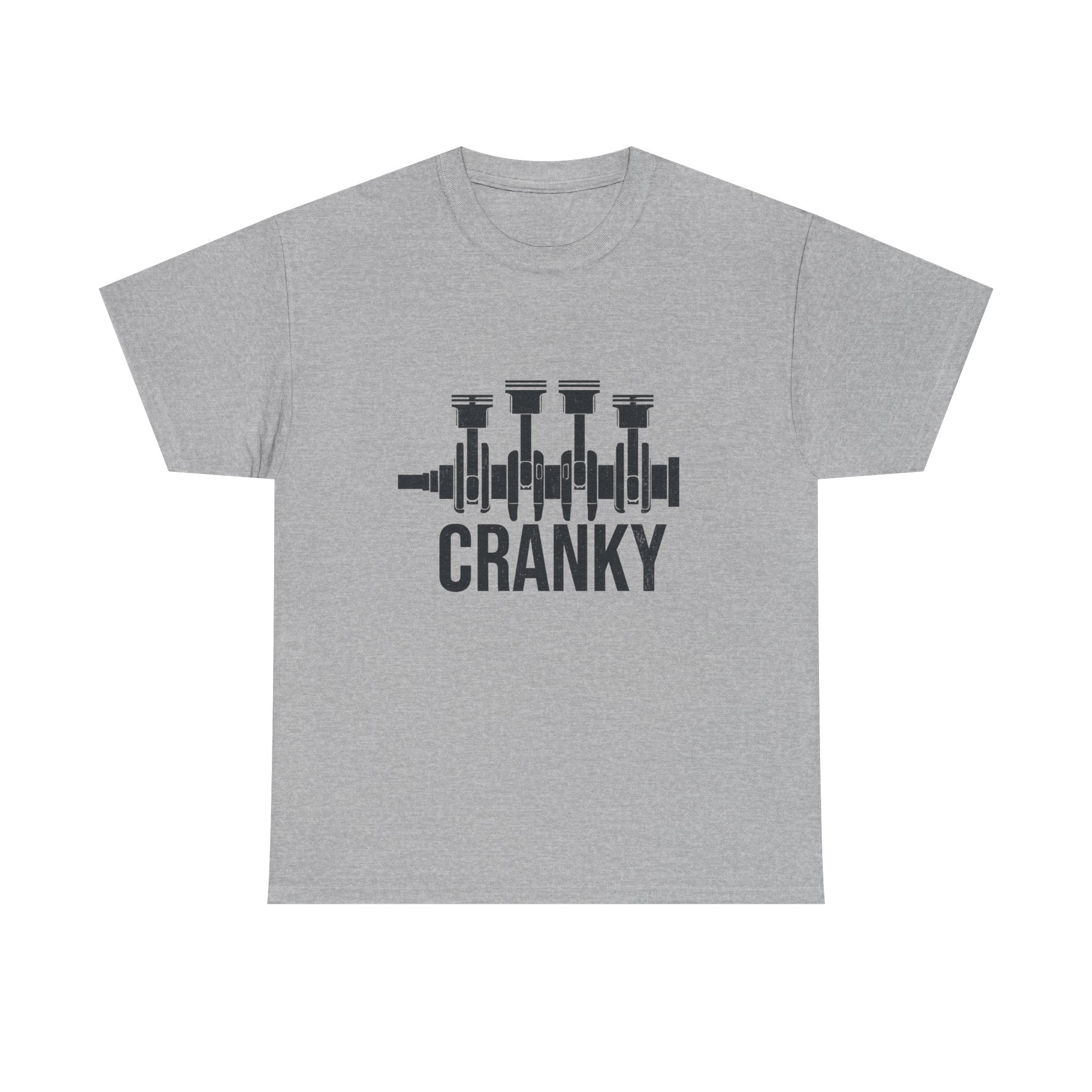 Cranky Engine Crankshaft T-Shirt — Funny Mechanic Auto Lover Tee