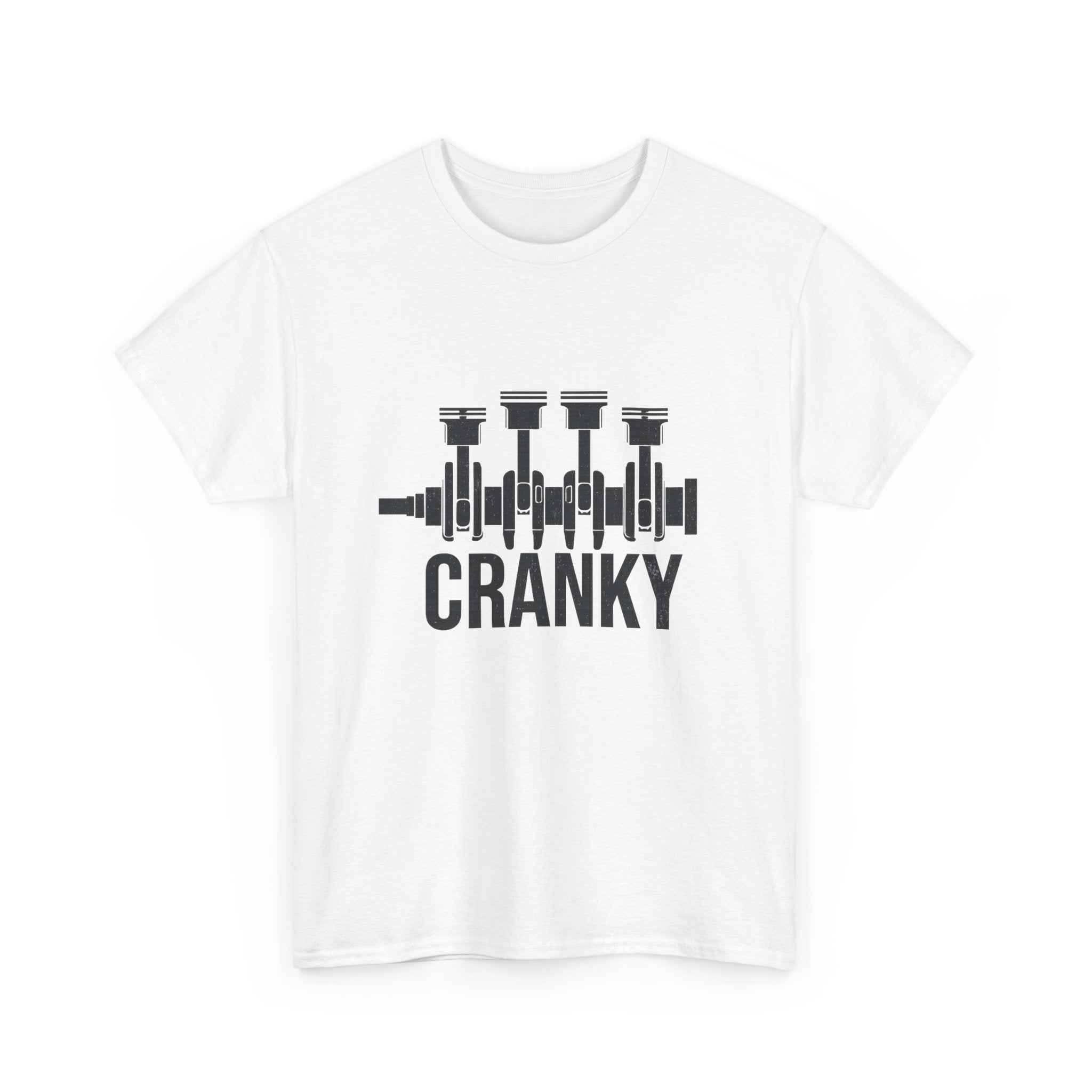 Cranky Engine Crankshaft T-Shirt — Funny Mechanic Auto Lover Tee