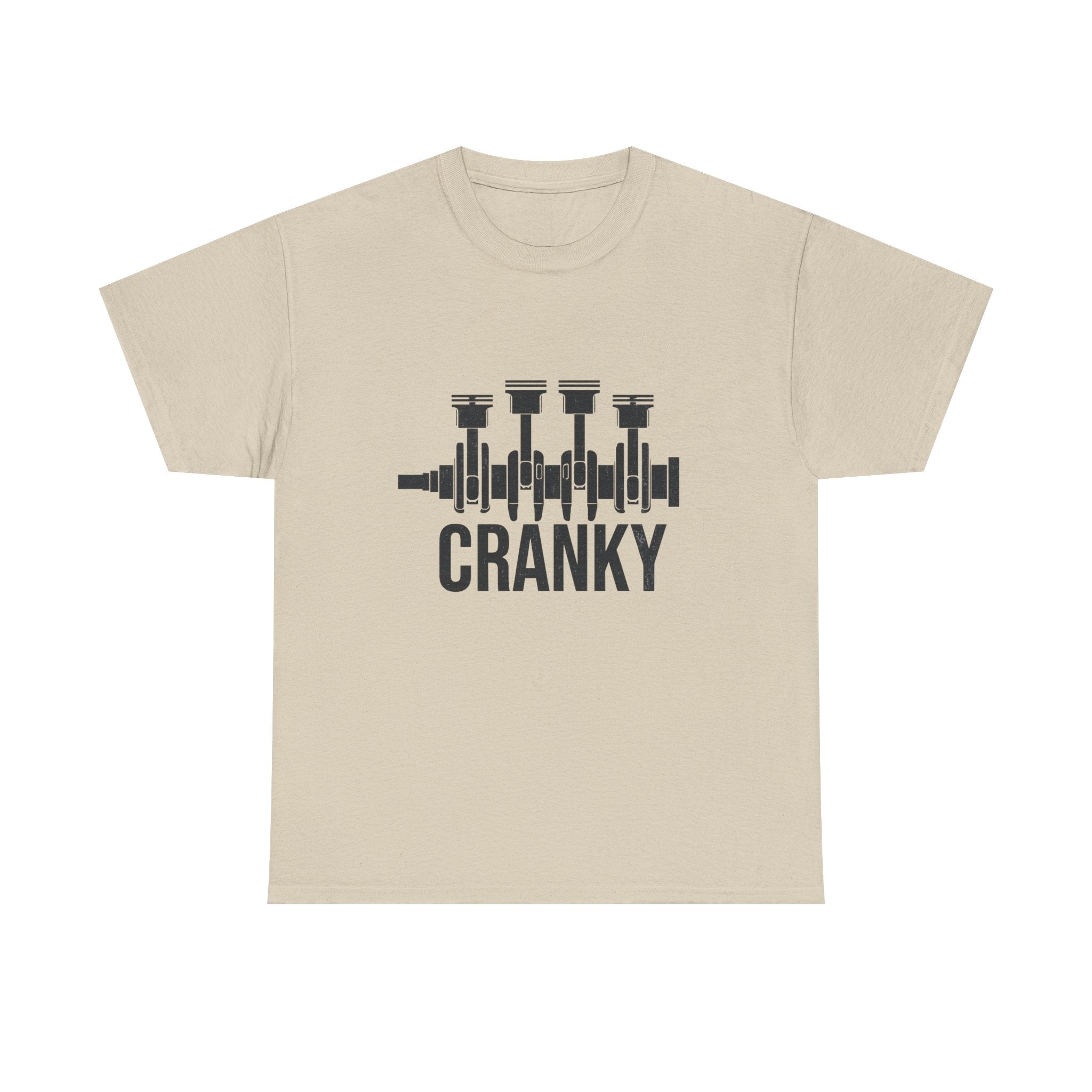 Cranky Engine Crankshaft T-Shirt — Funny Mechanic Auto Lover Tee
