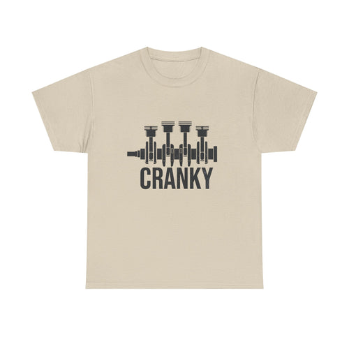 Cranky Engine Crankshaft T-Shirt — Funny Mechanic Auto Lover Tee