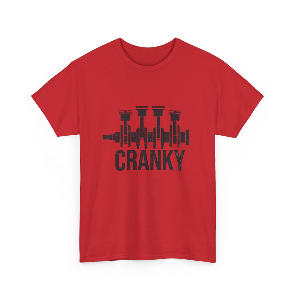 Cranky Engine Crankshaft T-Shirt — Funny Mechanic Auto Lover Tee