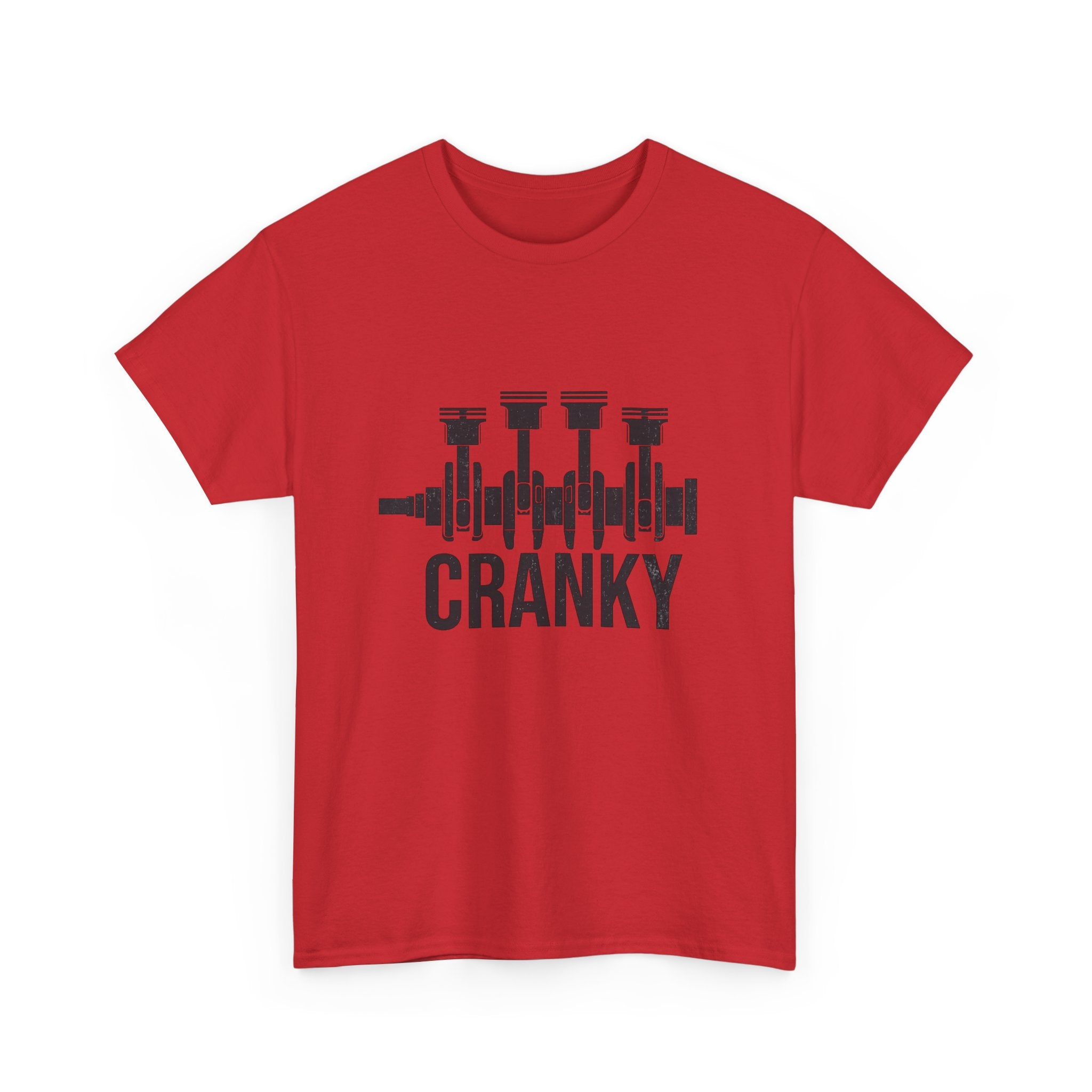 Cranky Engine Crankshaft T-Shirt — Funny Mechanic Auto Lover Tee